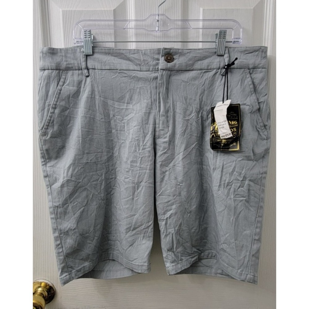 Diamonds & Threads Mens Shorts Size W38 Slate Blue Pockets NEW with Tags